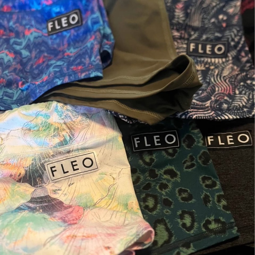 Fleo Multicolor and Green Athletic Shorts